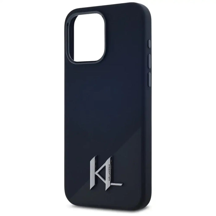 Karl Lagerfeld Silicone Shadow Metal Initial MagSafe Case