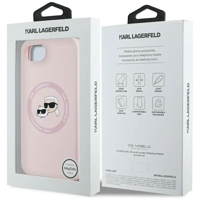 Karl Lagerfeld силиконов калъф Karl&Choupette Heads MagSafe