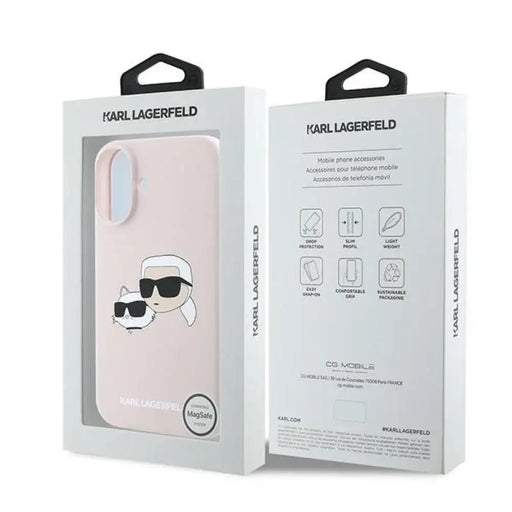 Karl Lagerfeld силиконов кейс Heads Print MagSafe за iPhone