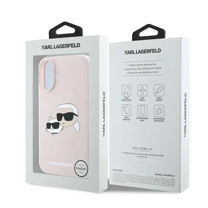 Karl Lagerfeld силиконов кейс Heads Print MagSafe за iPhone