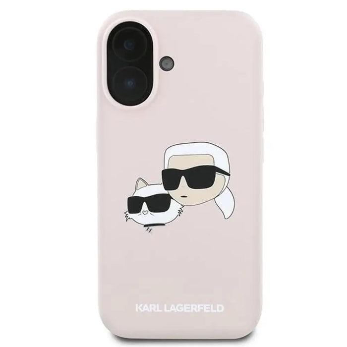 Karl Lagerfeld силиконов кейс Heads Print MagSafe за iPhone