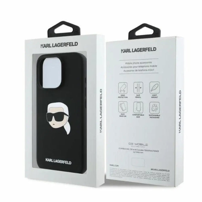 Karl Lagerfeld Силиконов Karl Head Print MagSafe калъф
