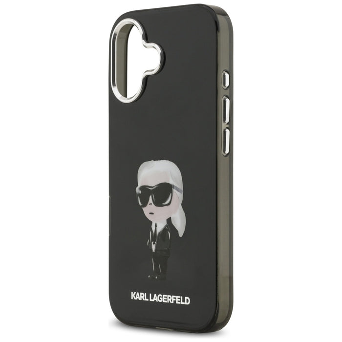 Кейс Karl Lagerfeld IML Aquarelle Karl & Logo MagSafe за iPhone 17 - черен