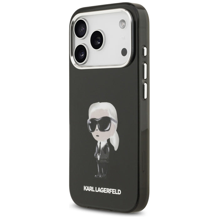 Кейс Karl Lagerfeld IML Aquarelle Karl & Logo MagSafe за iPhone 17 Pro - черен