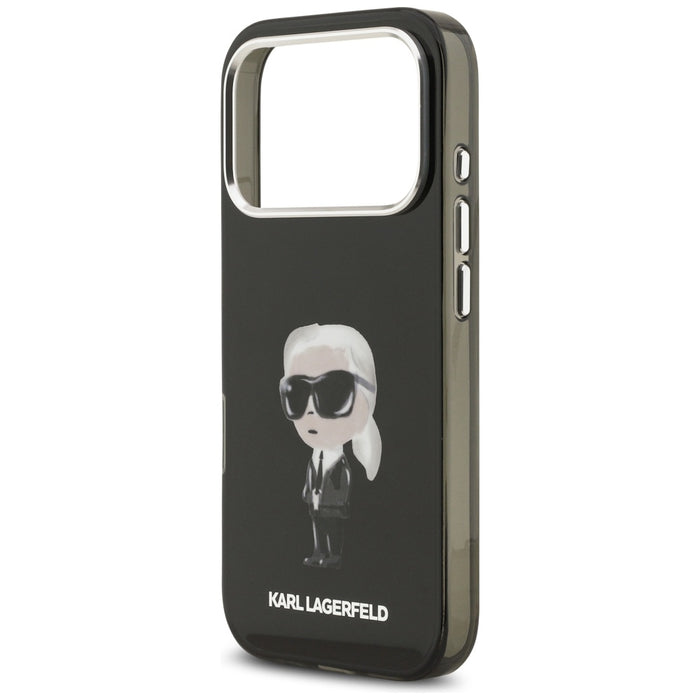 Кейс Karl Lagerfeld IML Aquarelle Karl & Logo MagSafe за iPhone 17 Pro - черен