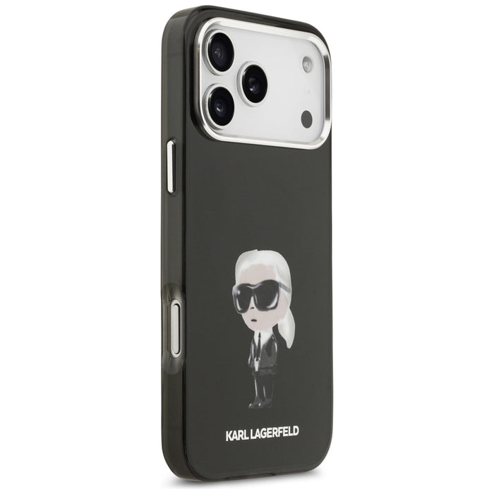 Кейс Karl Lagerfeld IML Aquarelle Karl & Logo MagSafe за iPhone 17 Pro Max - черен