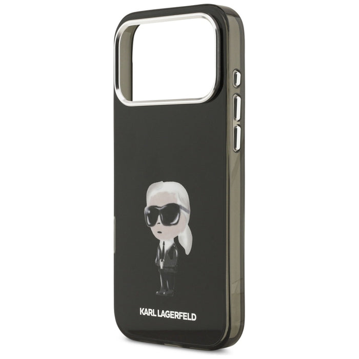 Кейс Karl Lagerfeld IML Aquarelle Karl & Logo MagSafe за iPhone 17 Pro Max - черен