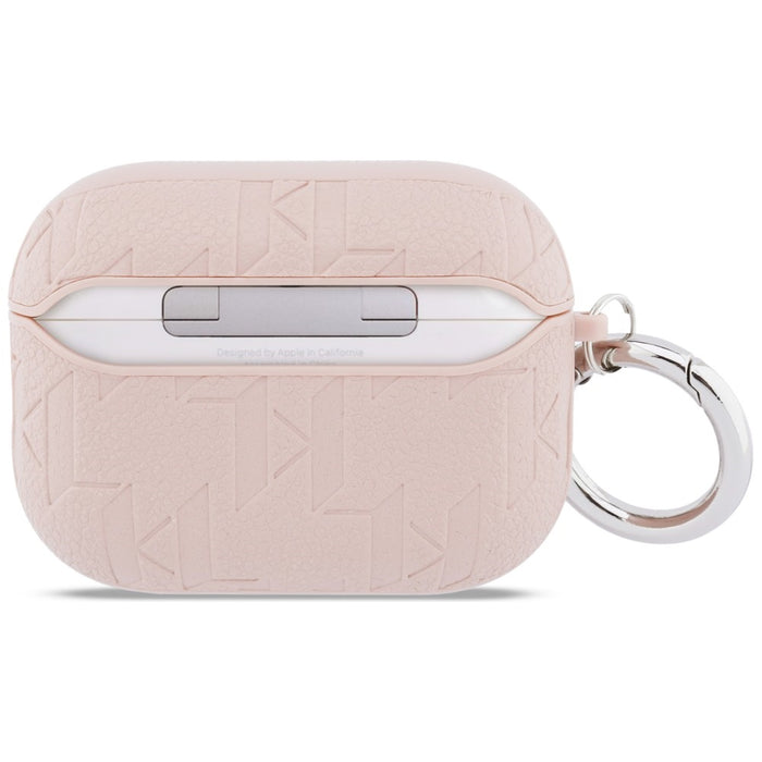Калъф Karl Lagerfeld Monogram Karl & Choupette Head за AirPods Pro 3 - Розов