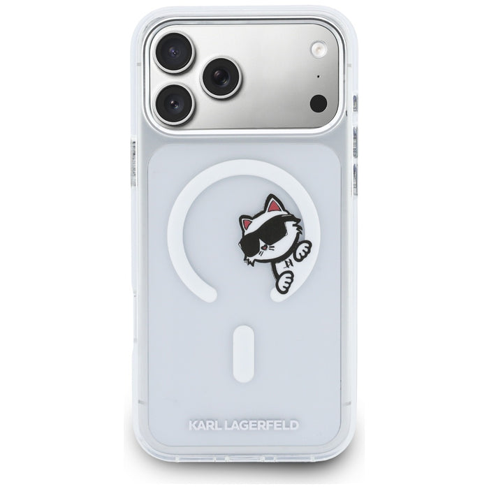 Кейс Karl Lagerfeld IML Peekaboo MagSafe за iPhone 17 Pro Max - прозрачен