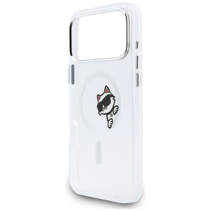 Кейс Karl Lagerfeld IML Peekaboo MagSafe за iPhone 17 Pro Max - прозрачен
