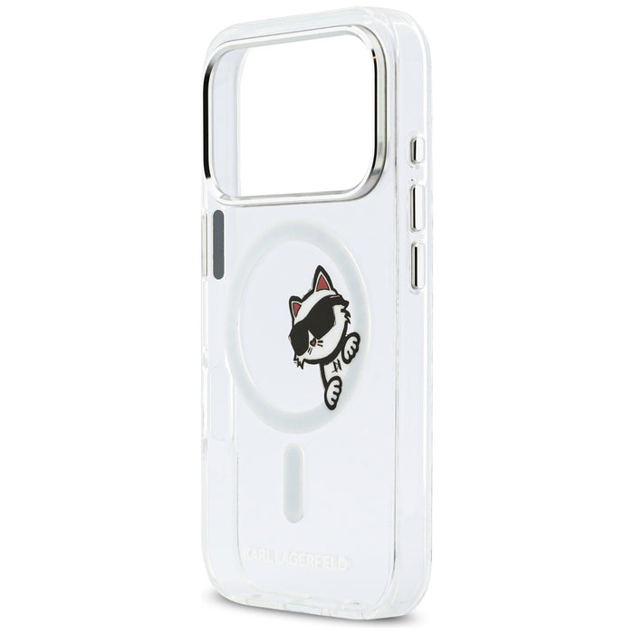 Кейс Karl Lagerfeld IML Peekaboo MagSafe за iPhone 17 Pro - прозрачен