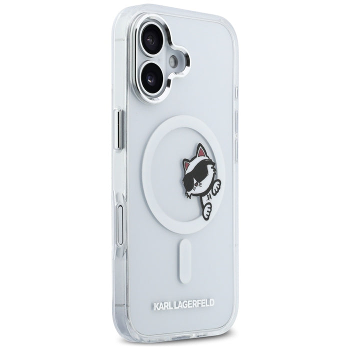 Кейс Karl Lagerfeld IML Peekaboo MagSafe за iPhone 17 - прозрачен