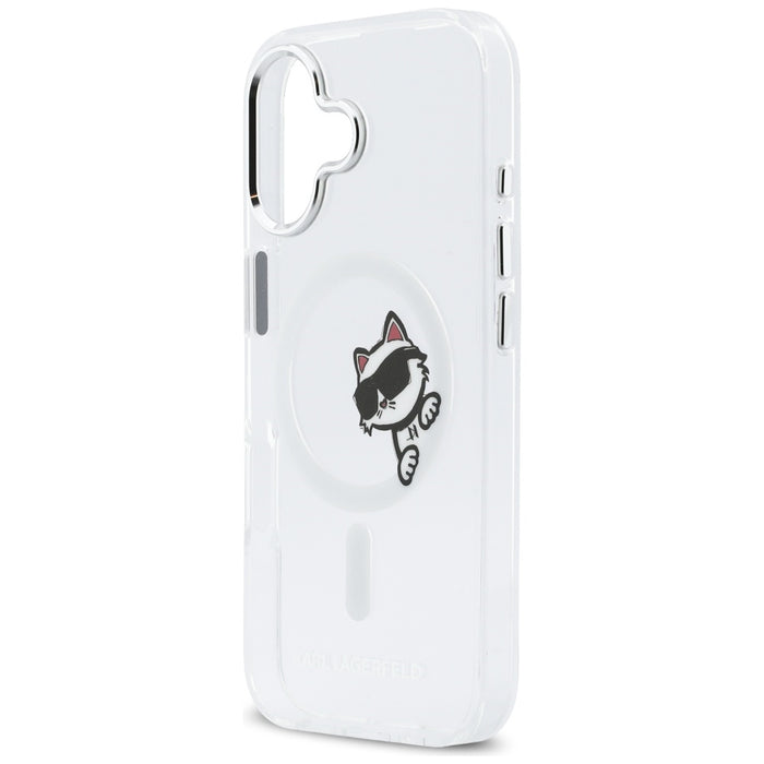 Кейс Karl Lagerfeld IML Peekaboo MagSafe за iPhone 17 - прозрачен