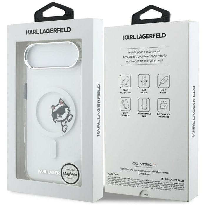 Кейс Karl Lagerfeld IML Peekaboo MagSafe за iPhone Air - прозрачен