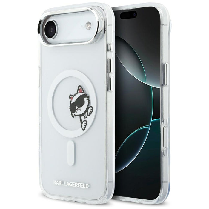 Кейс Karl Lagerfeld IML Peekaboo MagSafe за iPhone Air - прозрачен