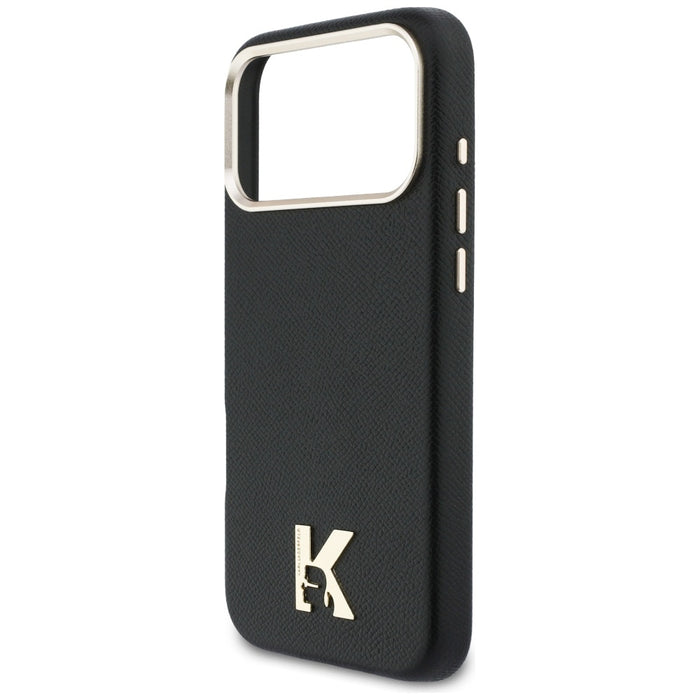 Кейс Karl Lagerfeld с лого на Karl Head за iPhone 17 Pro Max - черен