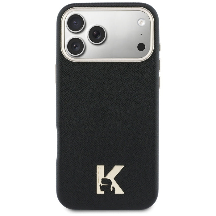 Кейс Karl Lagerfeld с лого на Karl Head за iPhone 17 Pro Max - черен