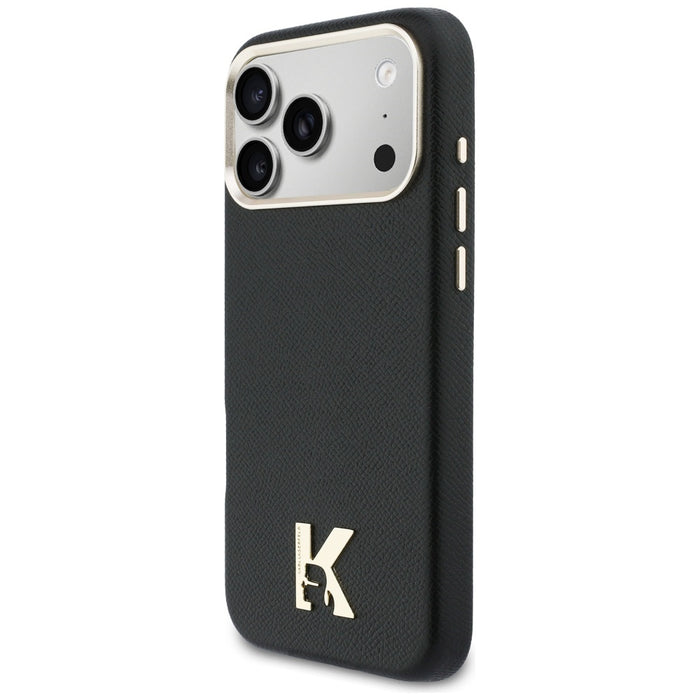 Кейс Karl Lagerfeld с лого на Karl Head за iPhone 17 Pro Max - черен