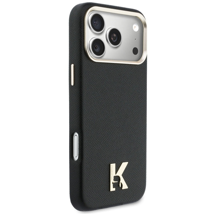 Кейс Karl Lagerfeld с лого на Karl Head за iPhone 17 Pro Max - черен