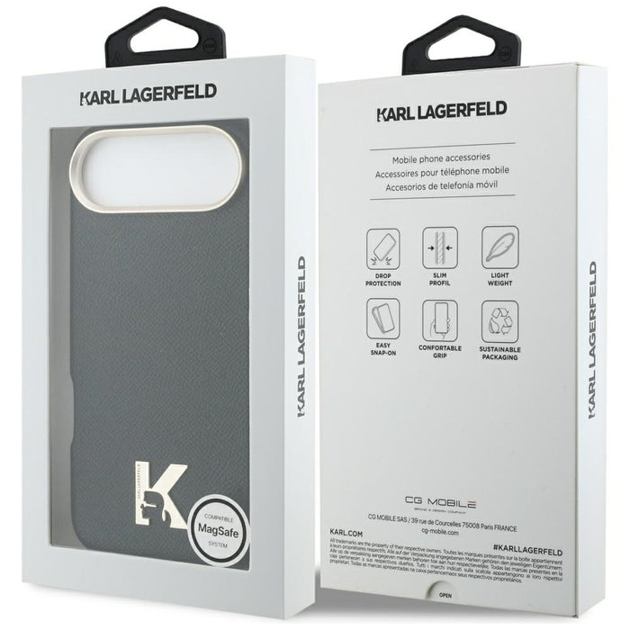 Кейс Karl Lagerfeld с лого на Karl Head за iPhone Air - черен