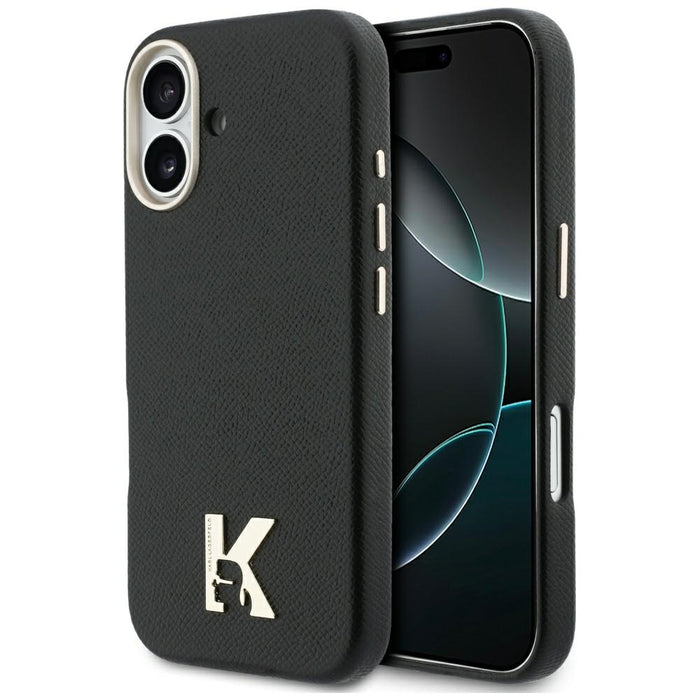 Кейс Karl Lagerfeld с лого на Karl Head за iPhone 17 - черен