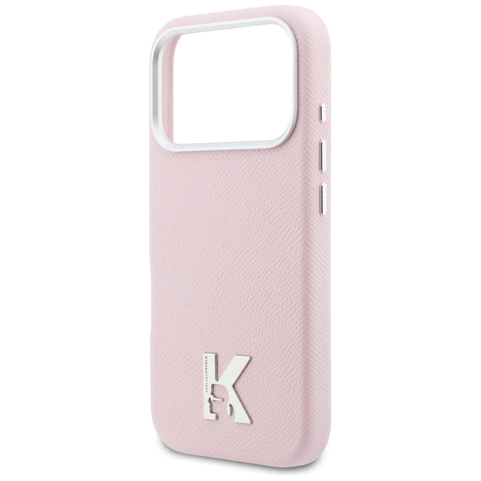 Кейс MagSafe с лого на Karl Lagerfeld за iPhone 17 Pro - розов