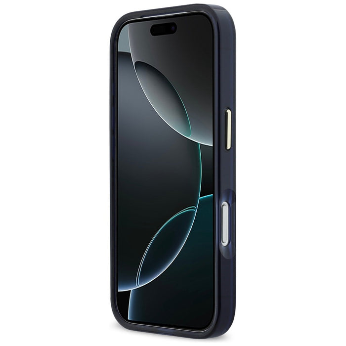 Кейс Karl Lagerfeld IML Choupettes с лого на Karl Script за iPhone 17 Pro Max - син
