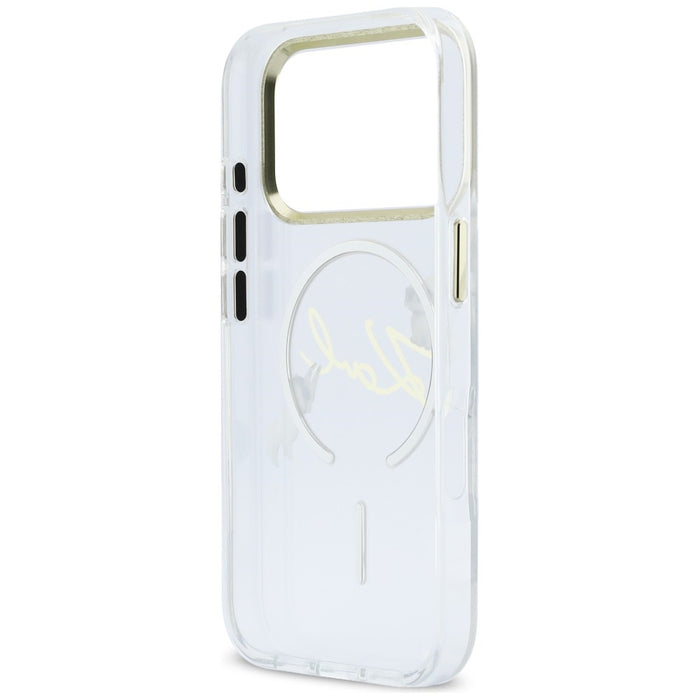 Кейс Karl Lagerfeld IML Choupettes с лого на Karl Script за iPhone 17 Pro Max - прозрачен