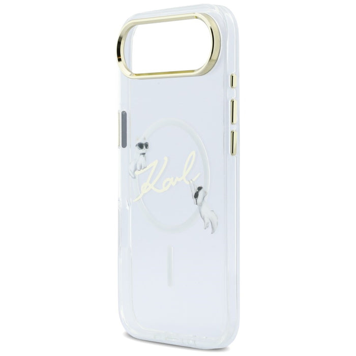 Кейс за iPhone Air с лого на Karl Lagerfeld IML Choupettes и MagSafe - прозрачен