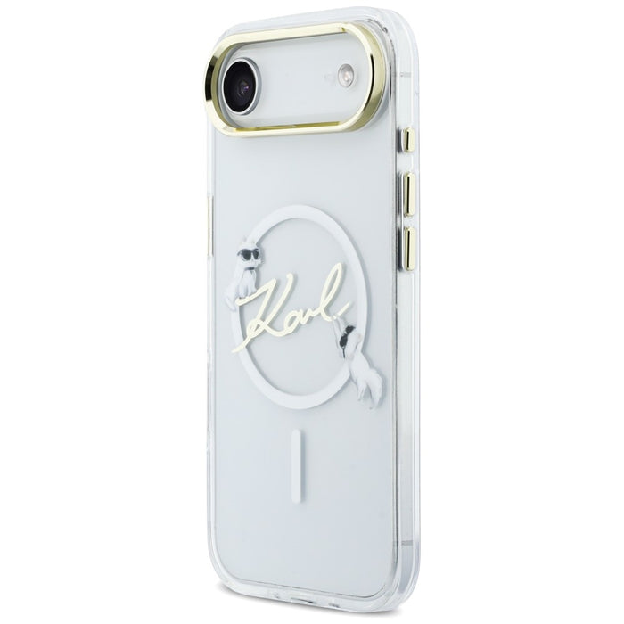 Кейс за iPhone Air с лого на Karl Lagerfeld IML Choupettes и MagSafe - прозрачен