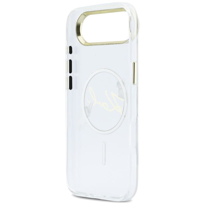 Кейс за iPhone Air с лого на Karl Lagerfeld IML Choupettes и MagSafe - прозрачен