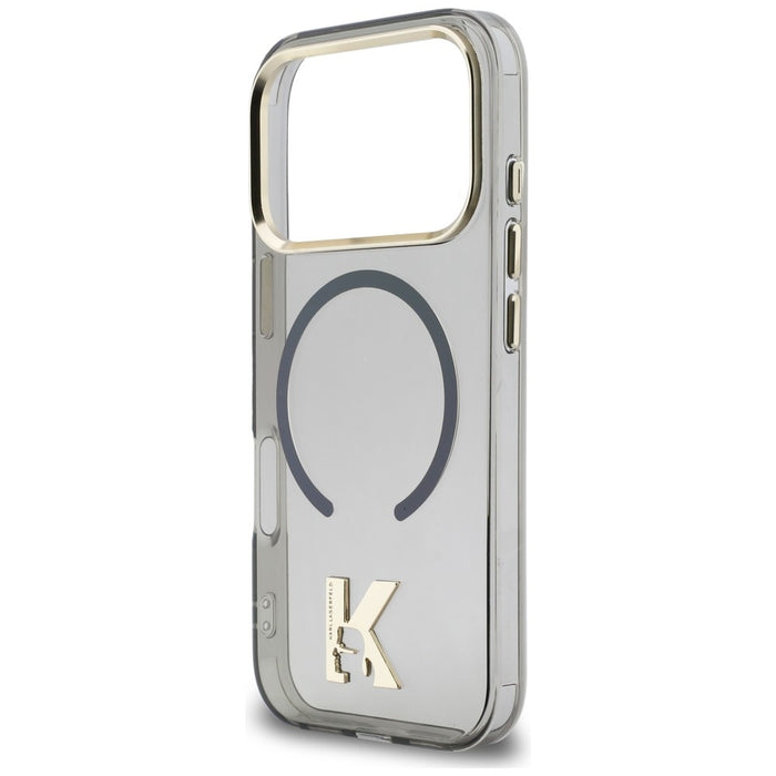 Кейс Karl Lagerfeld IML K Head Logo MagSafe за iPhone 17 Pro - черен