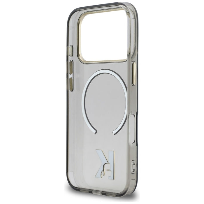 Кейс Karl Lagerfeld IML K Head Logo MagSafe за iPhone 17 Pro - черен