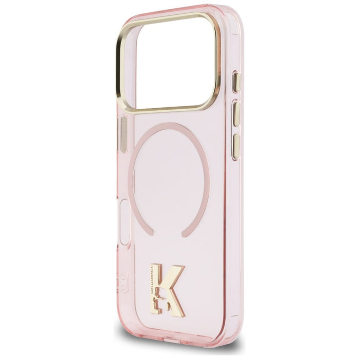 Кейс Karl Lagerfeld IML K Head Logo MagSafe за iPhone 17 Pro Max - розов