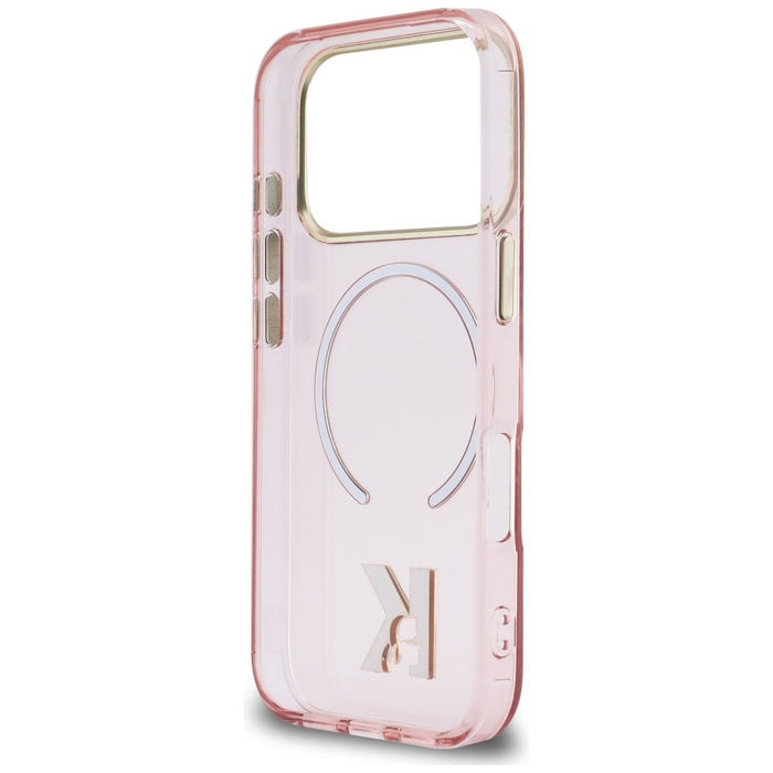 Кейс Karl Lagerfeld IML K Head Logo MagSafe за iPhone 17 Pro Max - розов