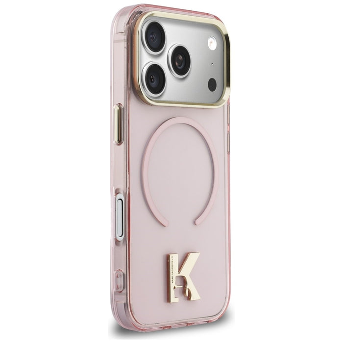 Кейс Karl Lagerfeld IML K Head Logo MagSafe за iPhone 17 Pro Max - розов