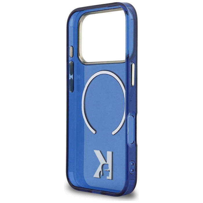 Кейс Karl Lagerfeld IML K Head Logo MagSafe за iPhone 17 Pro - син
