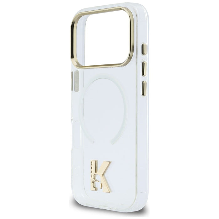 Кейс Karl Lagerfeld IML K Head Logo MagSafe за iPhone 17 Pro - прозрачен