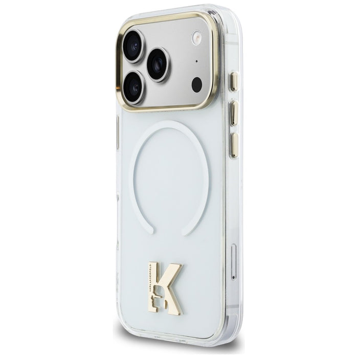 Кейс Karl Lagerfeld IML K Head Logo MagSafe за iPhone 17 Pro - прозрачен