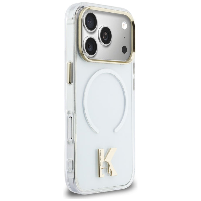 Кейс Karl Lagerfeld IML K Head Logo MagSafe за iPhone 17 Pro - прозрачен