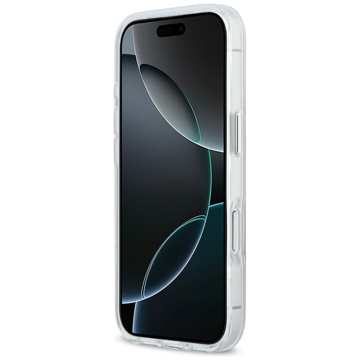 Кейс Karl Lagerfeld IML Karl & Choupette Peekaboo Logo MagSafe за iPhone 17 Pro - бял