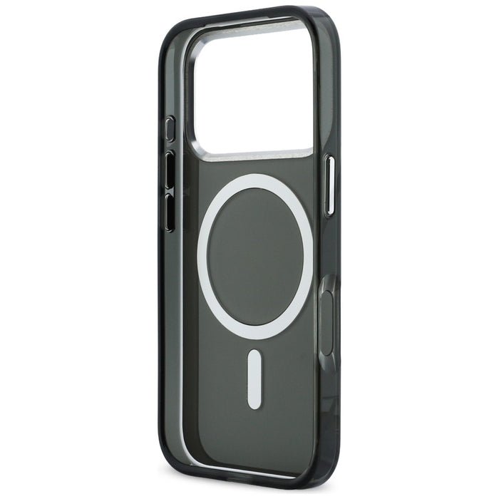 Кейс Karl Lagerfeld IML Karl & Choupette Peekaboo Logo MagSafe за iPhone 17 Pro Max - черен