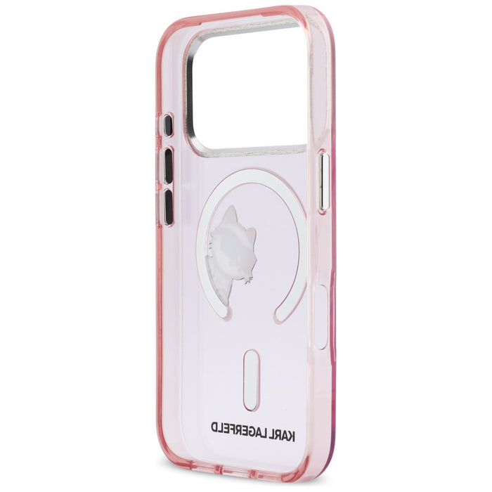 Кейс Karl Lagerfeld IML Peekaboo MagSafe за iPhone 17 Pro - розов