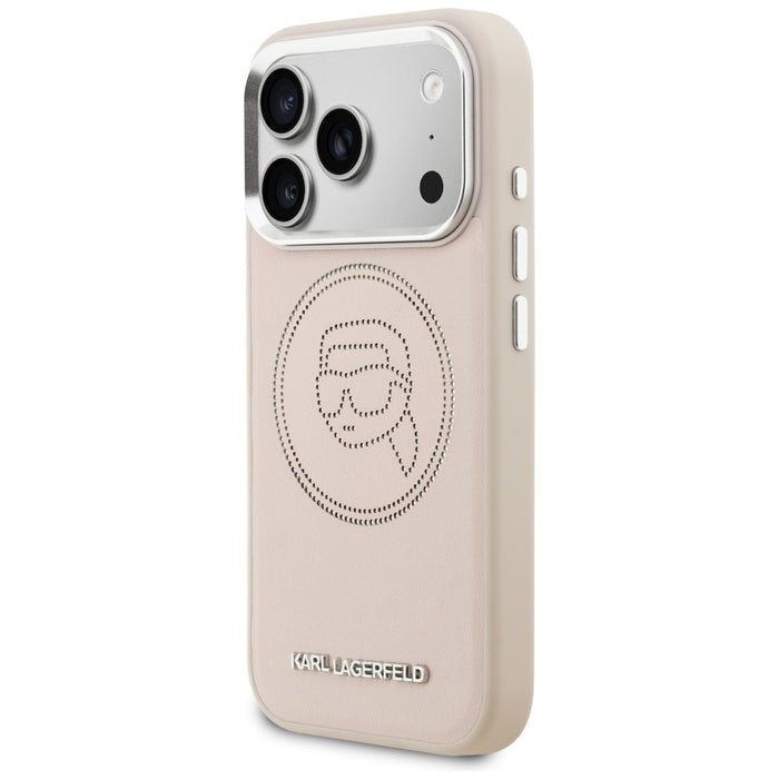 Кейс Karl Lagerfeld K Head Point Logo MagSafe за iPhone 17 Pro Max - розов