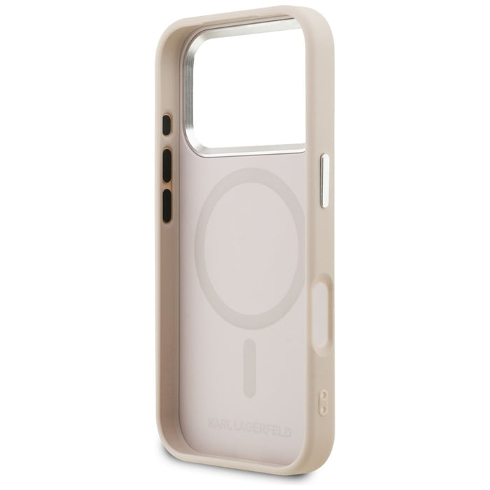 Кейс Karl Lagerfeld K Head Point Logo MagSafe за iPhone 17 Pro Max - розов