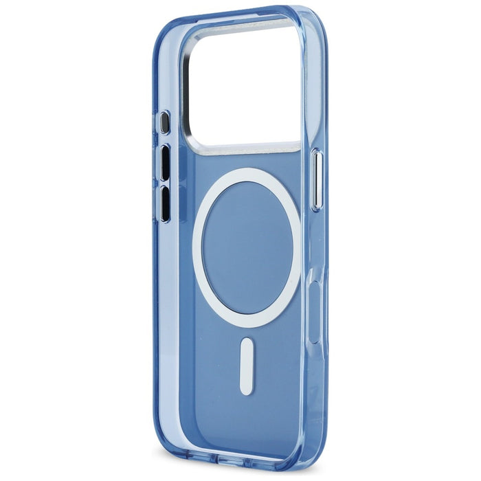 Кейс Karl Lagerfeld Karl & Choupette Back MagSafe за iPhone 17 Pro Max - син