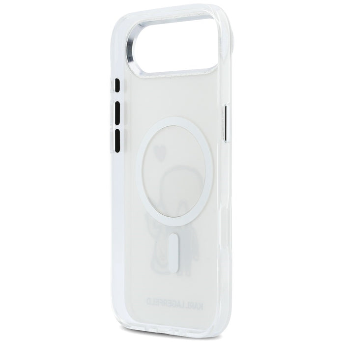 Кейс Karl Lagerfeld Karl & Choupette Back MagSafe за iPhone Air - прозрачен