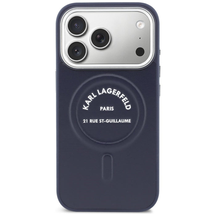 Кейс Karl Lagerfeld Karl RSG Logo MagSafe за iPhone 17 Pro - син