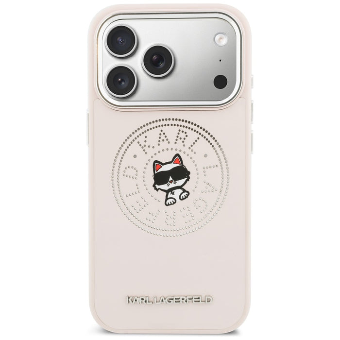 Кейс Karl Lagerfeld Point & Choupette Sketch MagSafe за iPhone 17 Pro - розов
