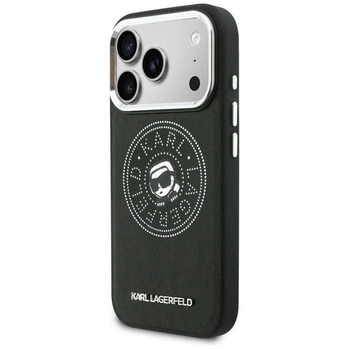Кейс Karl Lagerfeld Point & Karl Sketch MagSafe за iPhone 17 Pro - черен